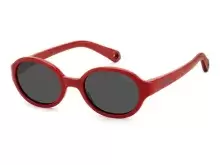 Сонцезахисні окуляри Polaroid PLD K004/S C9A42M9 Червоний, Кругла - 1