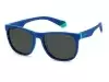 Солнцезащитные очки Polaroid PLD 8049/S 46549M9 Синий, Wayfarer - 1