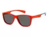 Солнцезащитные очки Polaroid PLD 8052/S IWK47M9 детские Синий, Красный, Вайфарер - 1