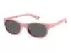 Солнцезащитные очки Polaroid PLD K006/S W6644M9 детские Розовый, Прямоугольная - 1
