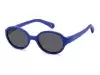 Солнцезащитные очки Polaroid PLD K004/S PJP42M9 Синий, Круглая - 1