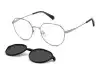 Сонцезахисні окуляри Polaroid PLD 6204/CS V8154M9 Срібний, Чорний, Кругла - 1