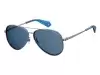 Сонцезахисні окуляри Polaroid PLD 6069/S/X V8461C3 Срібний, Синій, Aviator - 1