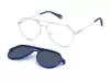 Сонцезахисні окуляри Polaroid PLD 6156/CS 01056C3 Срібний, Синій, Aviator - 1
