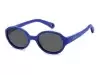 Сонцезахисні окуляри Polaroid PLD K004/S PJP42M9 Синій, Кругла - 1